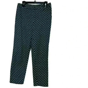 Halogen Forest green&black office, business/casual slimming ankle pant-size 6